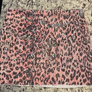 Free People Wild Print Mini Skirt